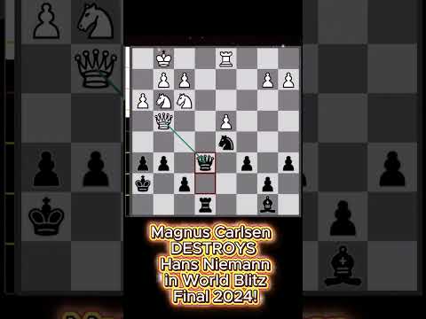 Magnus Carlsen DESTROYS Hans Niemann in World Blitz Final 2024! | Epic 85-Move Endgame Masterclass