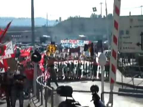 MANIFESTAZIONE ULTRAS IN ANCONA 28 APRILE