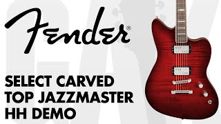 Video thumbnail for Fender - Select Carved Maple Top Jazzmaster HH Demo at GAK by GAK