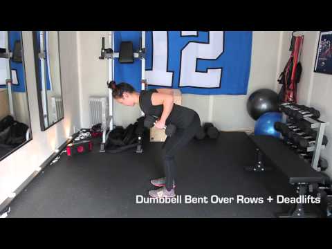 Dumbbell Bent Over Rows + Deadlifts