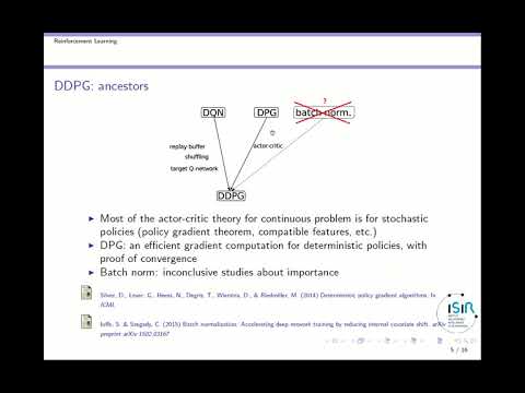 Youtube lecture about DDPG