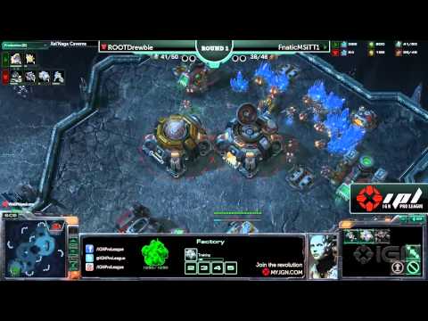 StarCraft 2 IGN Tournament: ROOTdrewbie vs. FnaticMSiTTI - Winners Round 1, Game 1