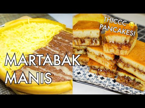 Easy Martabak Manis Recipe | Indonesian Thick Sweet Pancakes | no bake Asian desserts