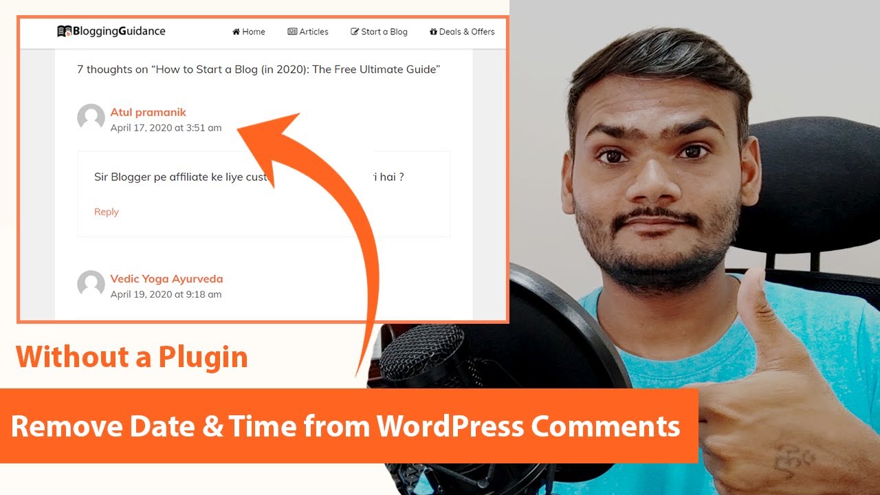 How to Remove Date and Time from WordPress Comments Without a Plugin 2020
