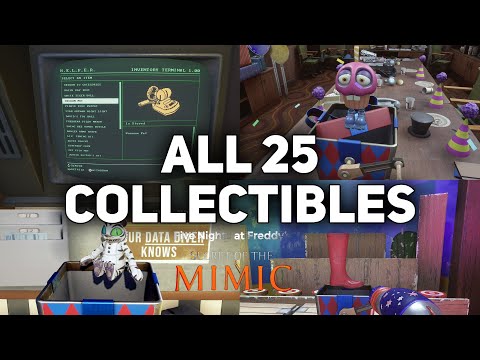 How To Get All 25 Collectibles Locations - FNAF Secret of the Mimic