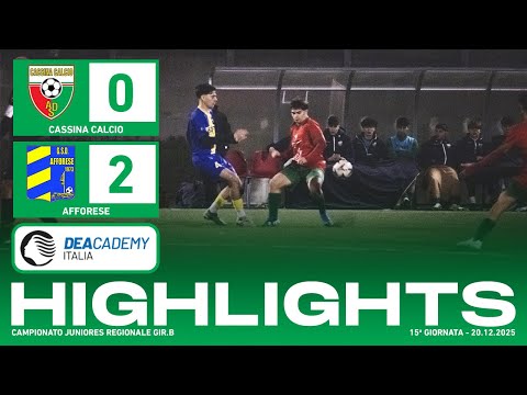 Cassina Calcio - Afforese 0-2 | Gol & Highlights | Juniores Regionale 2025/26