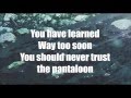 The Pantaloon - Twenty One Pilots (lyrics)