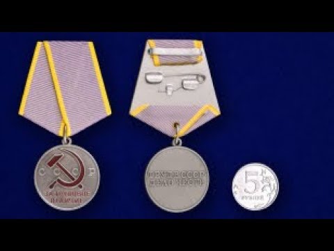 Sold a medal for labor distinction at a good price/not in very good condition