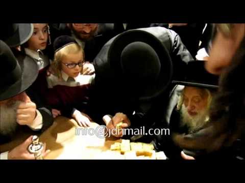 Skulener Rebbe Putting Up A Mezuza On The New Office Of Ptex - Iyar 5774