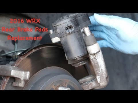 2016 SUBARU WRX Eyesight rear brake pads replacement without special tools