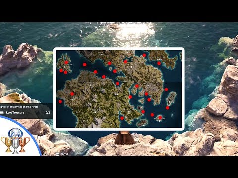 Assassin's Creed Odyssey - All 42 Underwater Location Objectives - Child of Poseidon Trophy