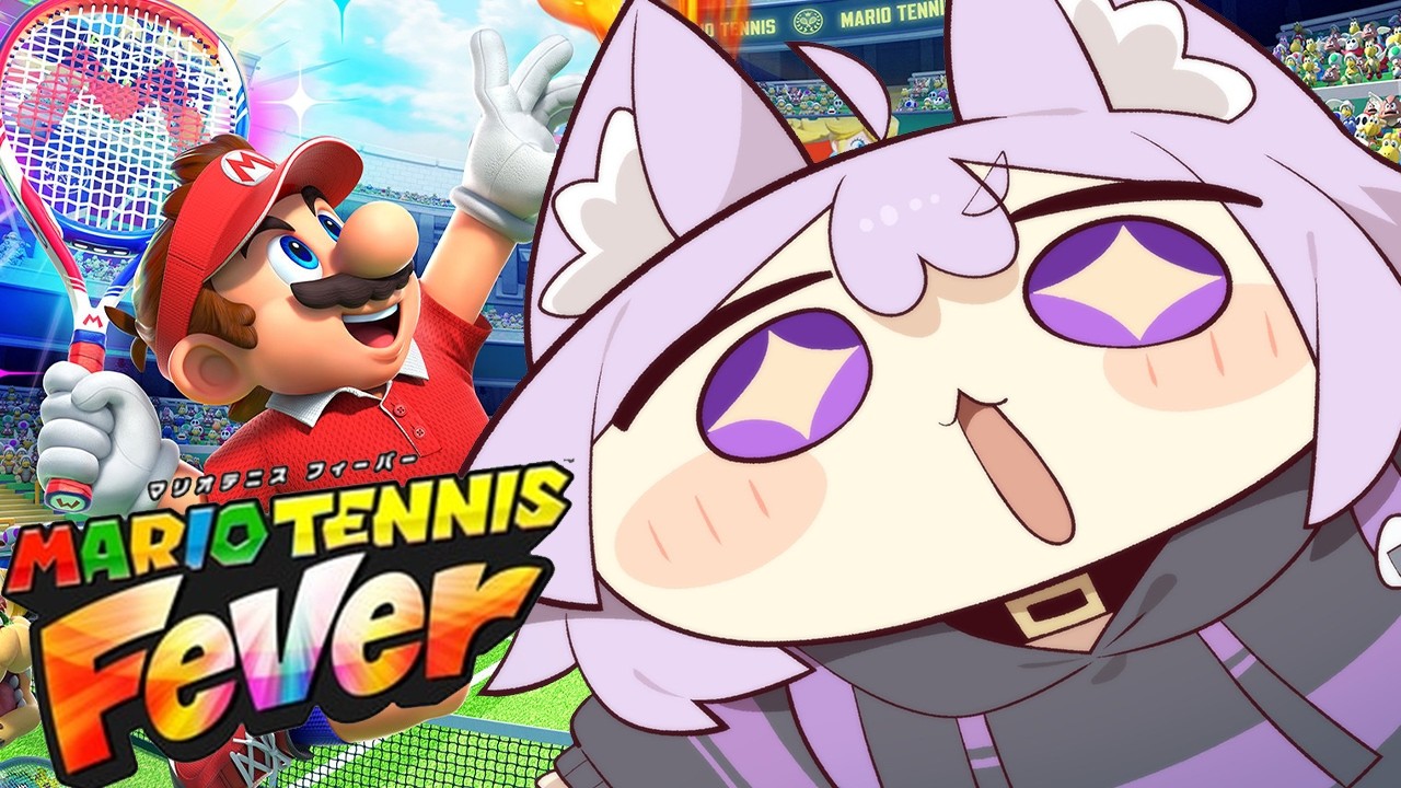 【 マリオテニス 】テニスって楽しいじゃん🎾【 猫又おかゆ/ホロライブ 】