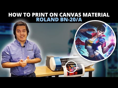 How To Print on Canvas Material | Roland BN-20/A