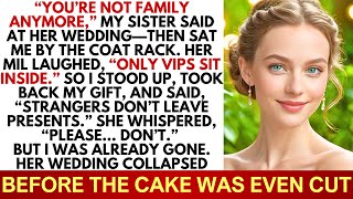 My Sister Sat Me Outside Her Wedding, Her MIL Laughed—So I Took Back My Gift and Left It in Ruins