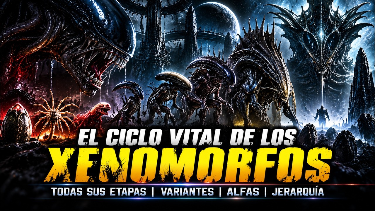 TODAS LAS ETAPAS DE LOS XENOMORFOS: DE OVOMORFO A MADRE ALIEN | VARIANTES Y ALFAS EXPLICADOS