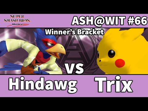 Trix (Pikachu) vs Hindawg (Falco) - ASH@WIT #66 Melee Bracket