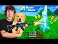 Fortnite But My Puppy Controls Me!
