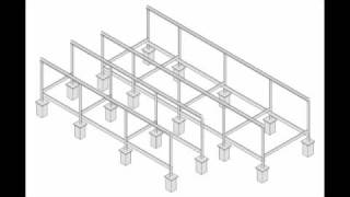 VID_0080: How to build a Walter Segal house: Step 4  - Floor beams