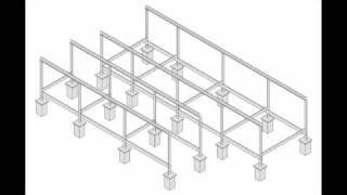 VID_0080: How to build a Walter Segal house: Step 4  - Floor beams