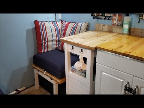 6x12 Cargo Trailer Conversion Tiny Home ( Interior Overview)