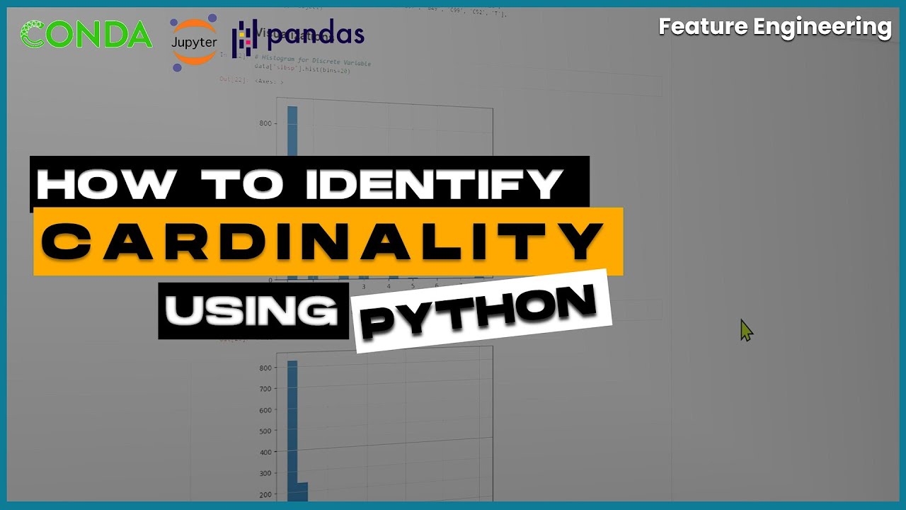 IDENTIFYING CARDINALITY FOR CATEGORICAL VARIABLES | PYTHON