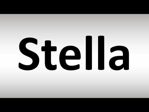 How to Pronounce Stella