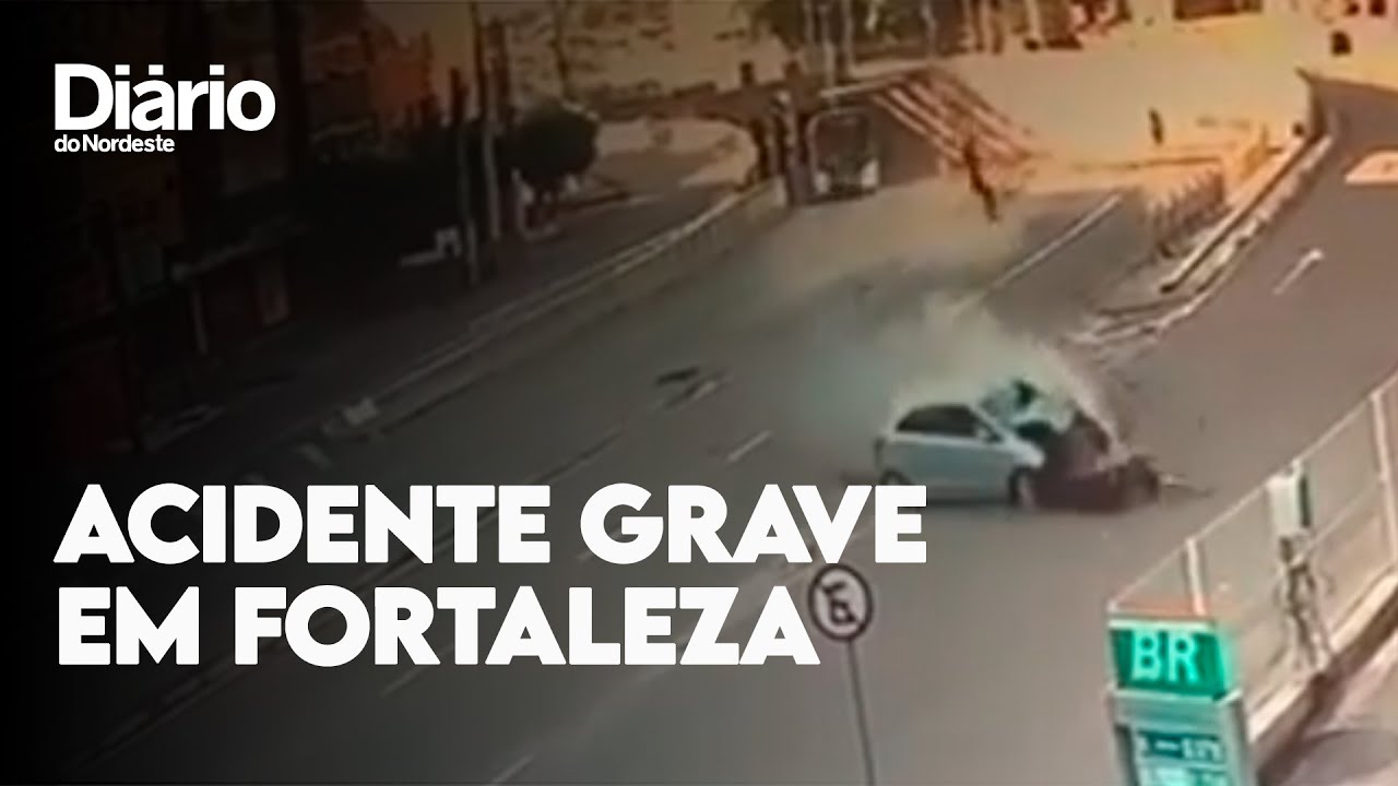 Imagem da notícia Acidente grave entre carro e moto na avenida Borges de Melo deixa uma pessoa morta; veja vídeo