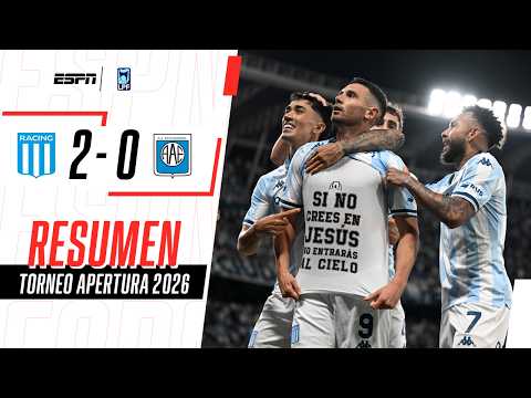 TRAS SU LESIÓN, DOBLETE DE MARAVILLA Y TRIUNFO DE RACING | Racing 2-0 Estudiantes RC | RESUMEN