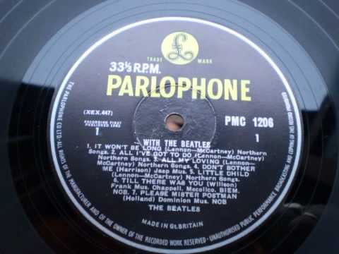 With The Beatles 1963 UK vinyl Parlophone 1st issue Corrected Labels