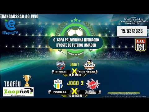 3° Rodada  6º Copa Palmeirinha Nutriagro D' Oeste Troféu ZoopNet