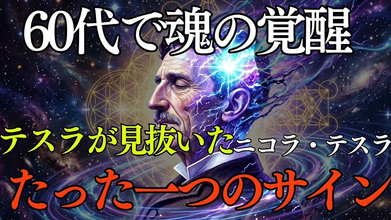 【衝撃の真実】テスラが見抜いていた。60代で突然「魂の覚醒」が起こる人に共通する、たった1つのサイン｜二コラテスラ｜ 魂｜覚醒｜