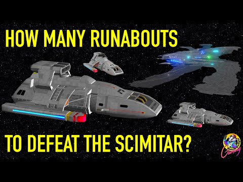 A Fleet Of Runabouts VS The Reman Scimitar! #startrek #starships #startrekbridgecommander