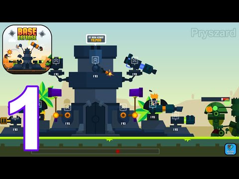 Base Defense - Gameplay Walkthrough Part 1 Tutorial All Turrents & Max Base Upgrade (iOS,Android) - YouTube
