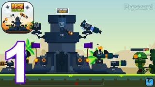 Base Defense - Gameplay Walkthrough Part 1 Tutorial All Turrents & Max Base Upgrade (iOS,Android)