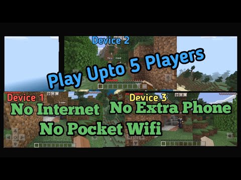 How To Play Minecraft Multiplayer Offline Upto 5 Players (Lan Wifi)