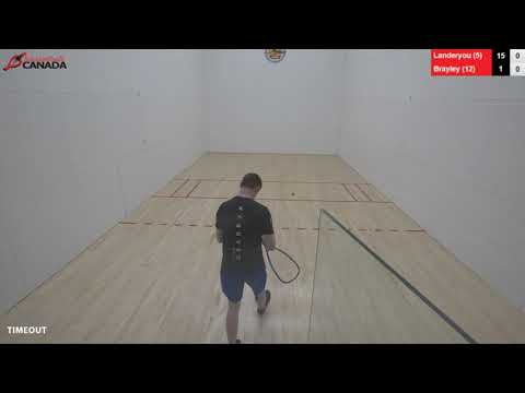 2018 Canadian Racquetball National Championships - Men's 16s - Brayley vs Landeryou