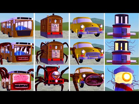 EVOLUTION OF MONSTERS: BUS EATER, CHOO CHOO CHARLES, CAR EATER, LIGHTHOUSE, THOMAS TRAIN (GMOD)