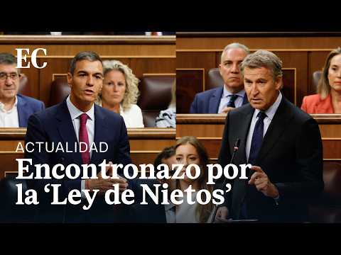 SÁNCHEZ y FEIJÓO debaten en el Congreso la suspensión de la LEY DE NIETOS