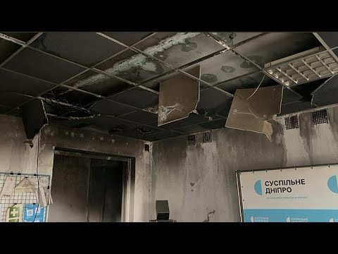Russische Drohnenangriffe auf Dnipro treffen Rundfunkgebäude und Infrastruktur