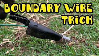 Simple Trick to Bury Robot Mower Boundary Wire – No Special Tools