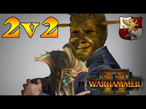 GELT & KHATEP DREAM TEAM | Empire & Tomb Kings vs Wood Elves & Greenskins - Total War Warhammer 2