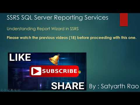 19 SSRS - Working with Report Wizard(SQL Server Reporting Services)
