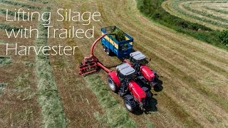 Silage 2016 with Trailed kverneland Harvester on Whitehill Farm - 4K