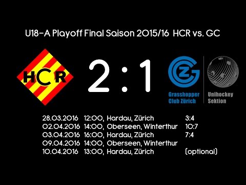 U18-A Playoff Final Saison 2015/16 Spiel 3 GC vs. HCR