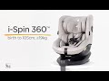 миниатюра 0 Видео о товаре Автокресло Joie I-Spin 360°(0-18 кг), Gray Flannel (Серый)