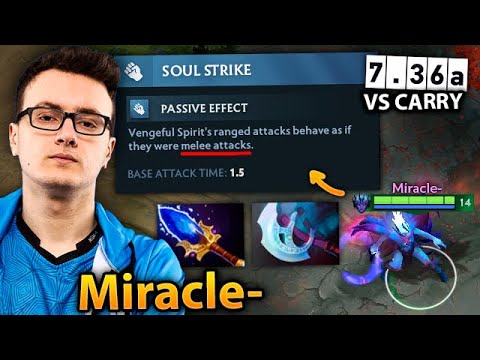 MIRACLE tests the NEW Vengeful Spirit Attack Melee Effects vs MIKEY