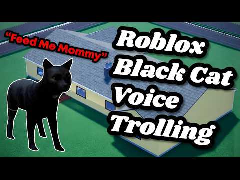 Trolling as a BLACK CAT on Roblox Voice Chat... Part 2 l Roblox Voice chat Trolling