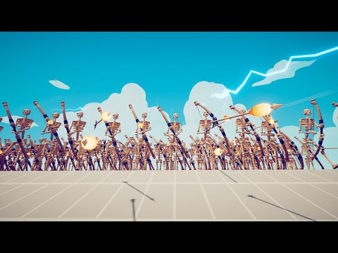 100x Skeletons Archers Defend High Ground ► TABS UNIT CREATOR - Totally Accurate Battle Simulator