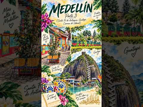 🇨🇴 MEDELLÍN PARTE 3 | Guatapé, Santa Fe de Antioquia y El Carmen de Viboral