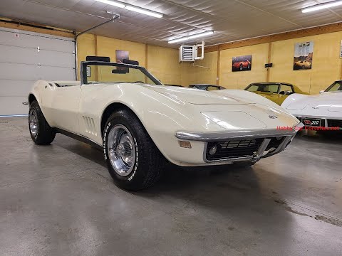 1968 White Corvette Stingray Convertible For Sale Video